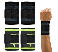 APOMOONS Lot de 4 bandages de poignet, respirants, pour tendinite, soulagement de la douleur, pour le sport