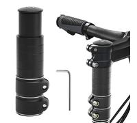 APOMOONS Rehausseur de Potences pour Vélo avec Clé Hexagonale, Régulateur de Guidon en Aluminium Cube Rehausseur de Potence Velo pour VTT 28,6 MM, Vélo de Course et Vélo de Ville (Noir 138 x 28,6 MM)