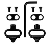 APOMOONS Taquets SPD pour Chaussures de Cyclisme, Compatibles avec SM SPD Series Mountain Cale Pied Velo, Taquets pour de VTT, Antidérapant Kit de Cales pour Chaussures de Vélo