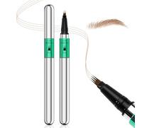Apooliy Stylo à sourcils pour microblading,Longue durée and Crayon à sourcils imperméable Micro 4 Point Brow Pen, pour créer sans effort des sourcils naturels comme des cheveux