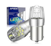APOOS P21W 1156 LED Ampoules BA15S 7506 1141 pour Voiture LED Feu de Recul DRL Feux de Jours Arrière Feux de Brouillard Clignotants Frein Lampe 12V 24V 6500K Blanc