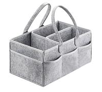 Apore Panier à couches portable en feutre pour bébé, panier de rangement pour couches, jouets pour enfants, douche