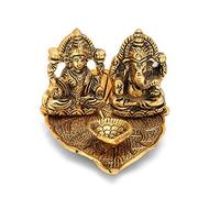 Aport Presents Lakshmi Ganesh Idol Diya Huile Lampe Deepak Metal Lakshmi Ganesha Statue Traditionnelle Diya pour Diwali Puja Diwali Accueil Décoration Articles #Sr-791#Aport-791