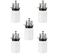 Aposous 5X Pot D' de Pompe à Vide 500Ml Machine à Traire Bidon D' en Plastique pour Accessoire de Machine à Traire de ChèVre de Mouton de Vache