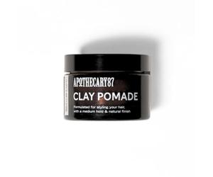 Apothecary 87 Pommade à l'argile à la vanille et à la mangue - 50 ml - Argile capillaire sans cruauté envers les animaux - Tenue moyenne - Crée du volume et de la texture