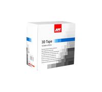 APP 3D Tape - Ruban de masquage peinture autocollante | Rouleau mousse protection adhésif | Rapide et efficace | Pour les overtures automobile | 13 mm x 50 m | Blanc