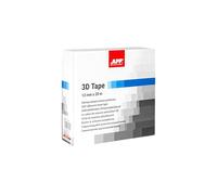 APP 3D Tape - Ruban de masquage peinture autocollante | Rouleau mousse protection adhésif | Rapide et efficace | Pour les overtures automobile | 13 mm x 20 m | Blanc