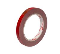 APP Acryl Tape Ruban Adhésif Double Face Extra Fort | Adhésif de montage pour intérieur et extérieur | Rouge | Rouleau de 5 m x 12 mm