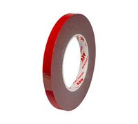 App Acryl Tape Ruban Adhésif Double Face Extra Fort | Adhésif de montage pour intérieur et extérieur | Rouge | Rouleau de 10 m x 12 mm