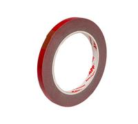 APP Acryl Tape - Ruban adhésif double face Rouge 5 m x 9 mm | Extra Fort, Adhésif de montage pour intérieur et extérieur