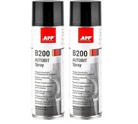 APP B200 Spray - Protection bitumeuse Bas de Caisse | Bombe Anti gravillon Noir | Protéger Le châssis | Produit avec des propriétés antirouille, antigravillon, insonorisantes | 500 ML (Lot de 2)