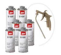 APP Carton de 6 antigravillons Gris Anthracite U100 + Pistolet