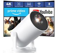 [App intégrée & Auto Keystone] Vidéoprojecteur 4K Supporte 20000 Lumens 2026 Mini Projecteur Portable avec Android TV WiFi 6 Bluetooth 5.4 Rotation 180 pour HDMI/USB/TV Stick/Smartphone/Laptop