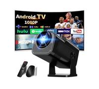 [App intégrée] Mini Vidéoprojecteur 4K1080P 2026 Upgraded Projecteur avec WiFi6 et Bluetooth5.2 Projecteur Trapézoïdale Automatique, 270° Rotation Supporte HDMI/TVStick/MemoryStick/Laptop, Noir