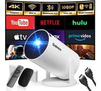 [App Intégrée] Vidéoprojecteur 1080P Fhd 4K 2025 Rétroprojecteur Portable Mini Projecteur Dual Contrôle Avec Souris Android Tv Wifi