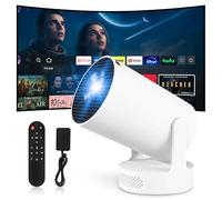 [App intégrée] Vidéoprojecteur 2025 Rétroprojecteur Portable Projecteur Video 170ASIN Mini Projecteur WiFi 6 BT5.4 180° Rotation HDMI/TV Stick/USB Haut-Parleur Externe(300ultra)
