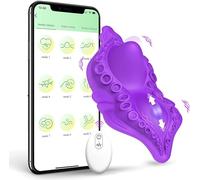 App Jouets pour adultes Wearable G -S-Potter Vibrant Wearable Ví'bratórsBluetooth B'uttërfly Ví'bratór Wireless Msságërr pour les femmes avec Smart Phone App Toy A1