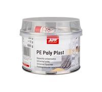 APP Poly Plast - Mastic polyester universel Beige clair 0,6 kg | Mastic carrosserie voiture pour réparation de Acier, métal, Aluminium, plastiques, béton, Résine Polyester avec durcisseur.