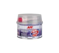AUTO-PLAST PRODUKT APP PREMIA Mastic Polyester Universel pour réparation de Plastique, métal et Autres | Mastic carrosserie Voiture avec durcisseur | Jaune Clair | 0,6 Kg