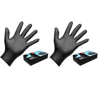 APP Quartz Q-GRIP Gants jetables en nitrile ultra épais 8 mil | Texture diamant antidérapante | Sans poudre, manchette roulée | Haute protection chimique, mécanique | Pour atelier | Taille XL | 50 pcs