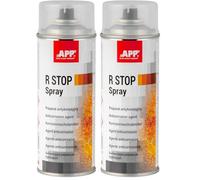 APP R Stop Spray antirouille | Bombe Anti Rouille Facile a Utiliser | Protection universeller Contre Rouille carrosserie Voiture | sans équipement spécialisé | Aérosol 400 ML (Lot de 2)
