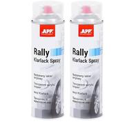 APP Rally Color Spray - Vernis Transparent | Bombe peinture incolore brillant | Vernis peinture pour toutes les Surfaces avec Haute Couverture | Incolore | 500 ml (Lot de 2)