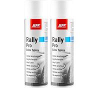 APP Rally PRO Color Spray Peinture acrylique en bombe blanc mat 500 ml (Lot de 2)