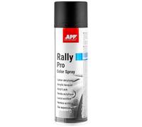 APP Rally PRO Color Spray Peinture acrylique en bombe noir mat 500 ml | Peinture à séchage rapide pour intérieur et extérieur, excellente adhérence, résistance aux intempéries et jet large précis.