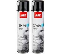 APP SP 69 Spray 600 ml - Air comprimé et bombe froid -69°C | Bombe d’air sec pour électronique, mécanique | Valve vers haut - air, vers bas - congelation | Congélation facilitant le dévissage