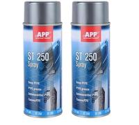 APP ST 250 Lubrifiant Sec au PTFE Aérosol | Graisse PTFE - prolonge considérablement la durée de vie des pièces mobiles des machines | Transparent | 400 ml (Lot de 2)