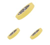 APP Standard 60°C - Ruban de masquage pour peinture 18 mm | Ruban masquage pour peinture, vernis, et rénovation | Résistant aux températures allant jusqu'à 60°C | Jaune | 45 m x 18 mm (Lot de 3)