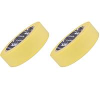APP Standard 60°C - Ruban de masquage pour peinture 30 mm | Ruban masquage pour peinture, vernis, et rénovation | Résistant aux températures allant jusqu'à 60°C | Jaune | 45 m x 30 mm (Lot de 2)