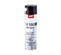 APP U100 Spray - Protection Bas de Caisse Anti gravillon | Spray de Protection pour carrosserie Flexible en Caoutchouc avec des propriétés antirouille, antigravillon et insonorisantes | 500 ML | Noir