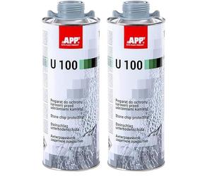 APP U100 UBS - Protection bas de caisse anti gravillon | Liquide de protection pour carrosserie flexible en caoutchouc avec des propriétés antirouille, antigravillon et insonorisantes | 1 Ll | Gris
