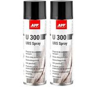 APP U300 Spray - Protection Surface Anti gravillon | Spray de Protection pour carrosserie Flexible en Caoutchouc avec des propriétés antirouille, antigravillon et insonorisantes | 500 ML | Noir
