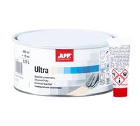 APP Ultra - Mastic Carrosserie Voiture avec Durcisseur | Mastic Polyester Universel Bi-Composant : idéal pour Le métal, l'acier, l'aluminium, Le Polyester et Plus | Beige | 0,5 L