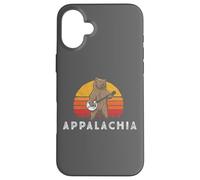 Appalachia Bluegrass Banjo Bear Funny Retro Coque pour iPhone 16 Plus