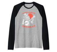 Appalachian American Skeleton Banjo Player Bluegrass Manche Raglan