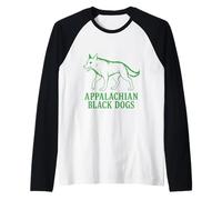 Appalachian Black Dogs Mort aux Yeux ardents Omen Mountain Manche Raglan