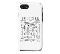Appalachian Dulcimer Instrument fretté Musique Vintage Brevet Coque pour iPhone SE (2020) / 7/8