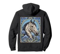 Appaloosa Cheval Art Nouveau Motif Floral Sweat à Capuche