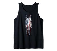 Appaloosa Cheval Drapeau américain USA Drip Graffiti Patriotisme Débardeur