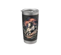 Appaloosa Horse Retro Vintage 80s 90s Western Grunge Graphic Gobelet isotherme en acier inoxydable double paroi