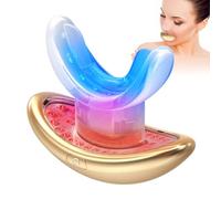 Appareil 2 en 1 pour lisser les rides des lèvres, améliorer la couleur des lèvres, blanchir les dents avec lumière bleue (doré)