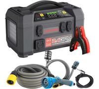 Appareil 5-en-1 : Démarreur / Starter / Booster 2500A + Powerbank 20000Mah + Compresseur + Lampe de poche + Lokithor Aw401 Washer