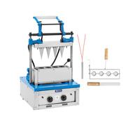 Appareil à cornets de glace - 4200 W - 100 - 120 pcs/h - 60 - 120 s - Royal Catering RC_WMS_17