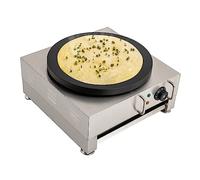 Appareil à crêpes électrique 40,6 cm - 2800 W - Température réglable - Plaque de cuisson à crêpes - Revêtement antiadhésif - Pour la cuisine