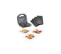 Rosenstein & Söhne Appareil à croque-monsieur 800 W, gaufrier et grill de table