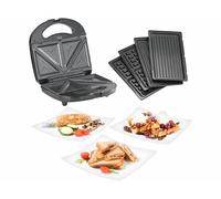 Appareil à croque-monsieur 800 W avec fonctions gaufrier et grill de table - Ro