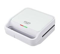 Appareil à croque-monsieur - ADLER - AD 3070w - Blanc - 850W - Plaques interchangeables